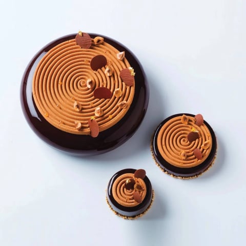 Forme Silicon Decor - Forma Silicon Decor Top/Insertie 6 Cavitati (Tourbillon 28), D7 x H0.8cm, 28ml, Silikomart