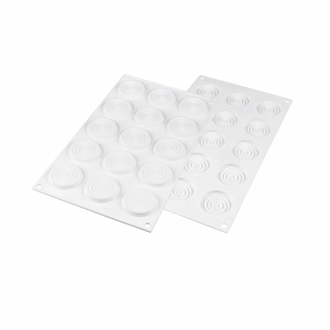 Forma Silicon Decor Top/Insertie 15 Cavitati (Tourbillon 9), D4.5 x H0.7cm, 9ml, Silikomart [2]