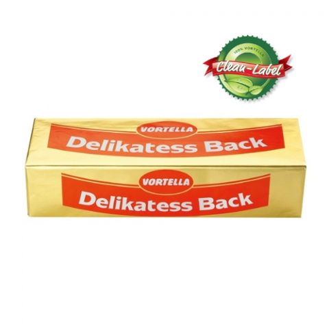 Margarina - Margarina pentru Aluat 80% (Clean Label) Vortella Delikatess Back - 10Kg (4x2.5Kg)