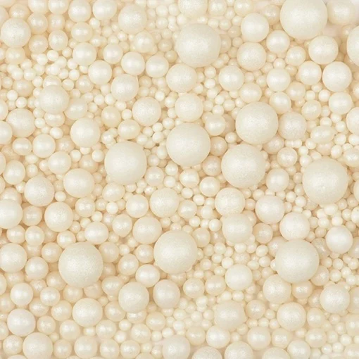 Perle Zahar Mixte Albe, Marimi Diferite, 100g, Modecor [1]