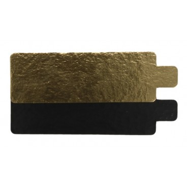 Platouri, Tavite, Discuri - Monoportii Dreptunghiulare Aurii din Carton 6x10cm - Set 100 Buc