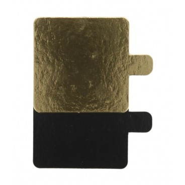Monoportii Patrate Aurii din Carton 8x8cm - Set 100 Buc [0]
