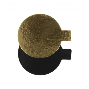 Platouri, Tavite, Discuri - Monoportii Rotunde Aurii din Carton D10cm - Set 100 Buc