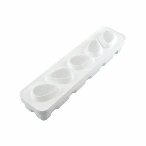 Forma Silicon 5 Cavitati Capsuna 3D, 7.7 x 6 x H5.4cm, 120ml, Silikomart [4]