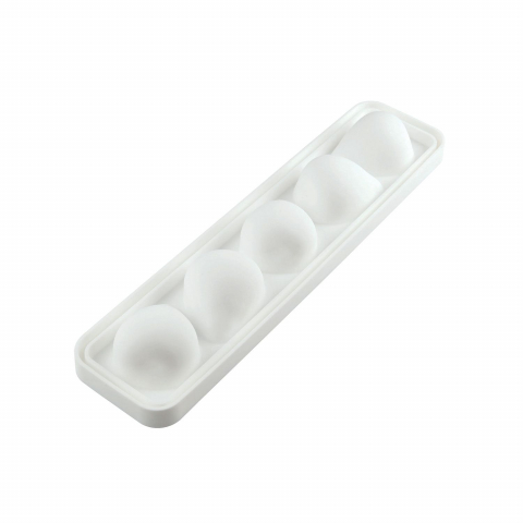 Forma Silicon 5 Cavitati Capsuna 3D, 7.7 x 6 x H5.4cm, 120ml, Silikomart [5]