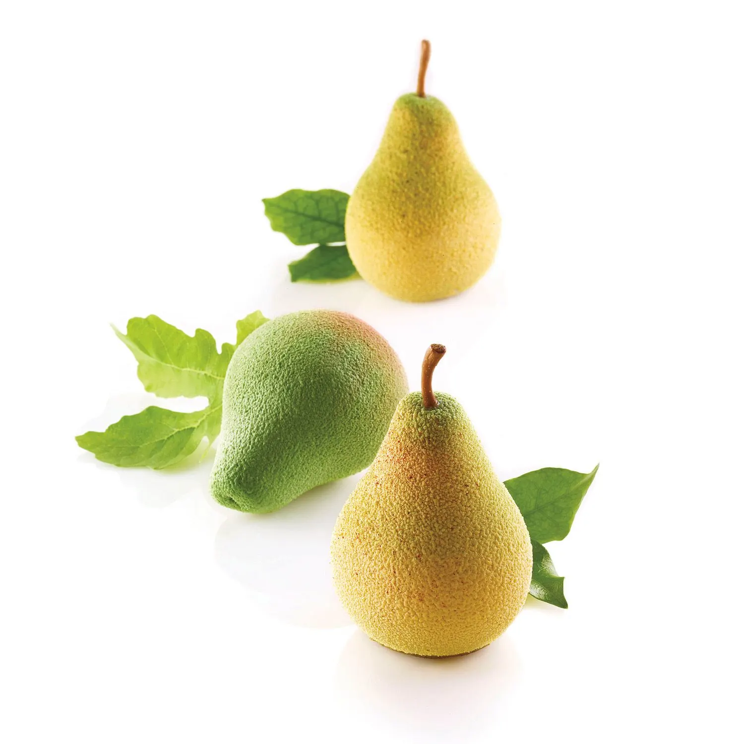 Forme Silicon Fructe - Forma Silicon 5 Cavitati Para, Avocado 3D, 6 x 5.5 x H7.6cm, 115ml, Silikomart