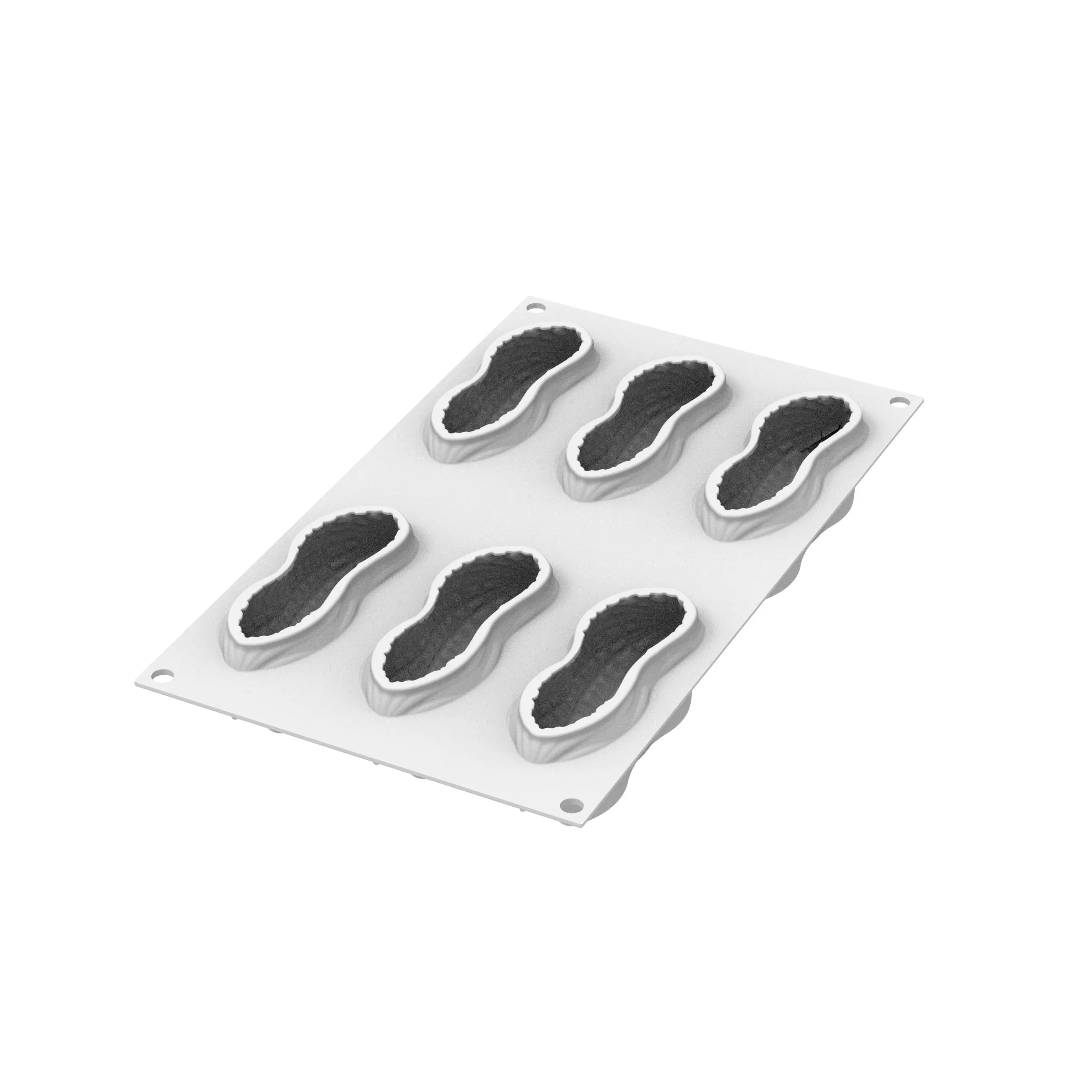 Forma Silicon Arahide 6 Cavitati + Decupator, 10.7 x 4.3 x H4cm, 100ml, Silikomart [2]