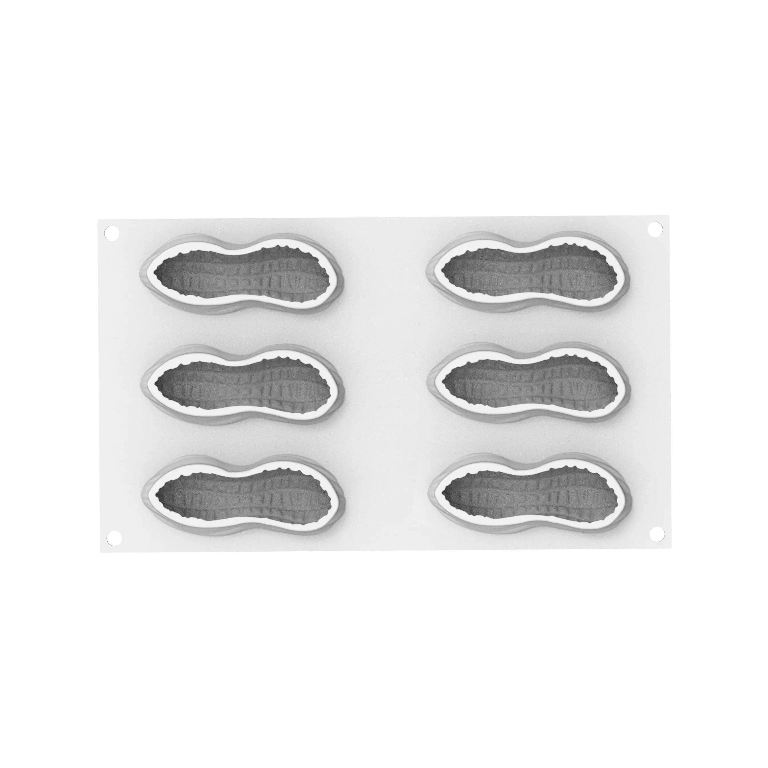 Forma Silicon Arahide 6 Cavitati + Decupator, 10.7 x 4.3 x H4cm, 100ml, Silikomart [1]
