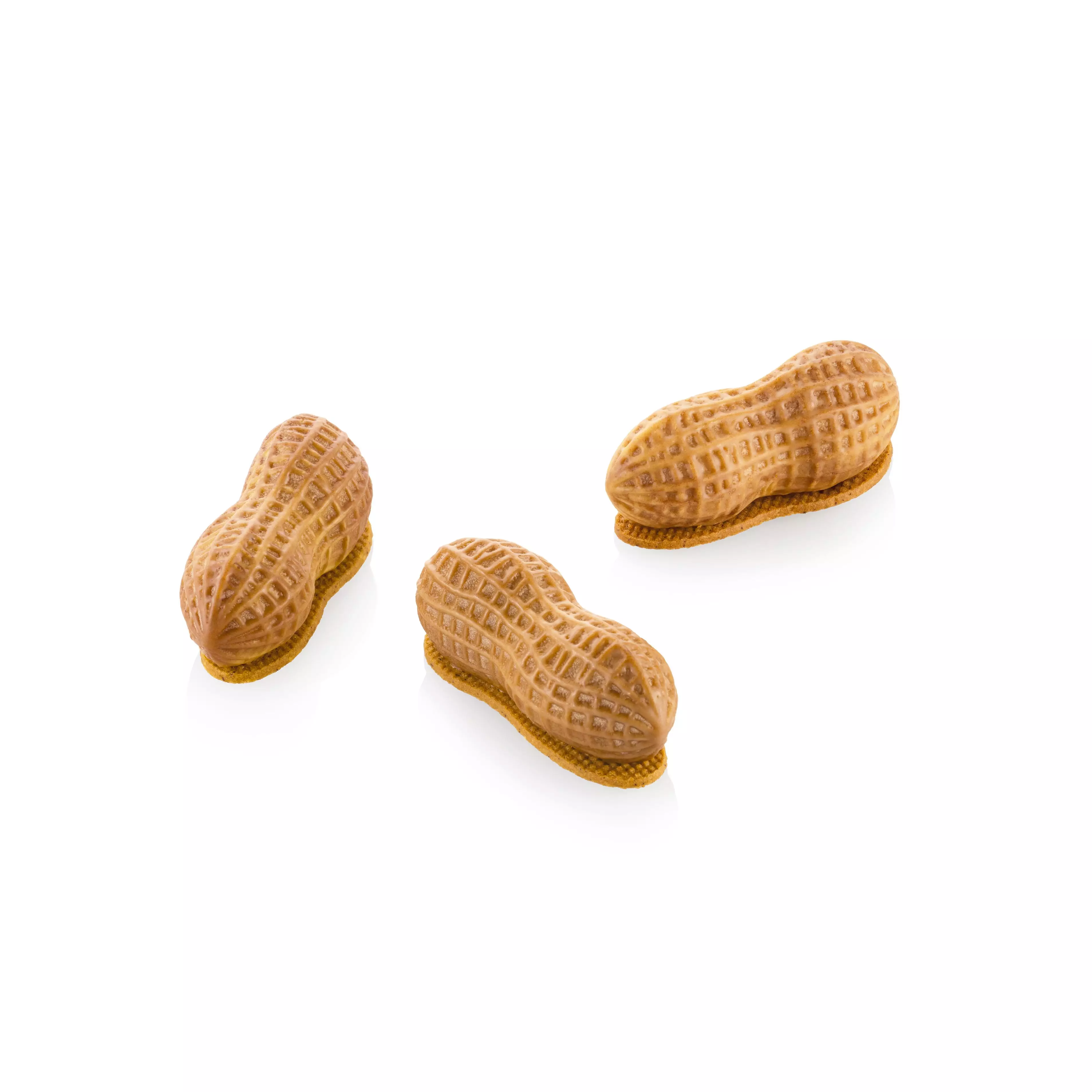 Forme Silicon Fructe - Forma Silicon Arahide 12 Cavitati + Decupator, 7.2 x 2.9 x H2.7cm, 30ml, Silikomart