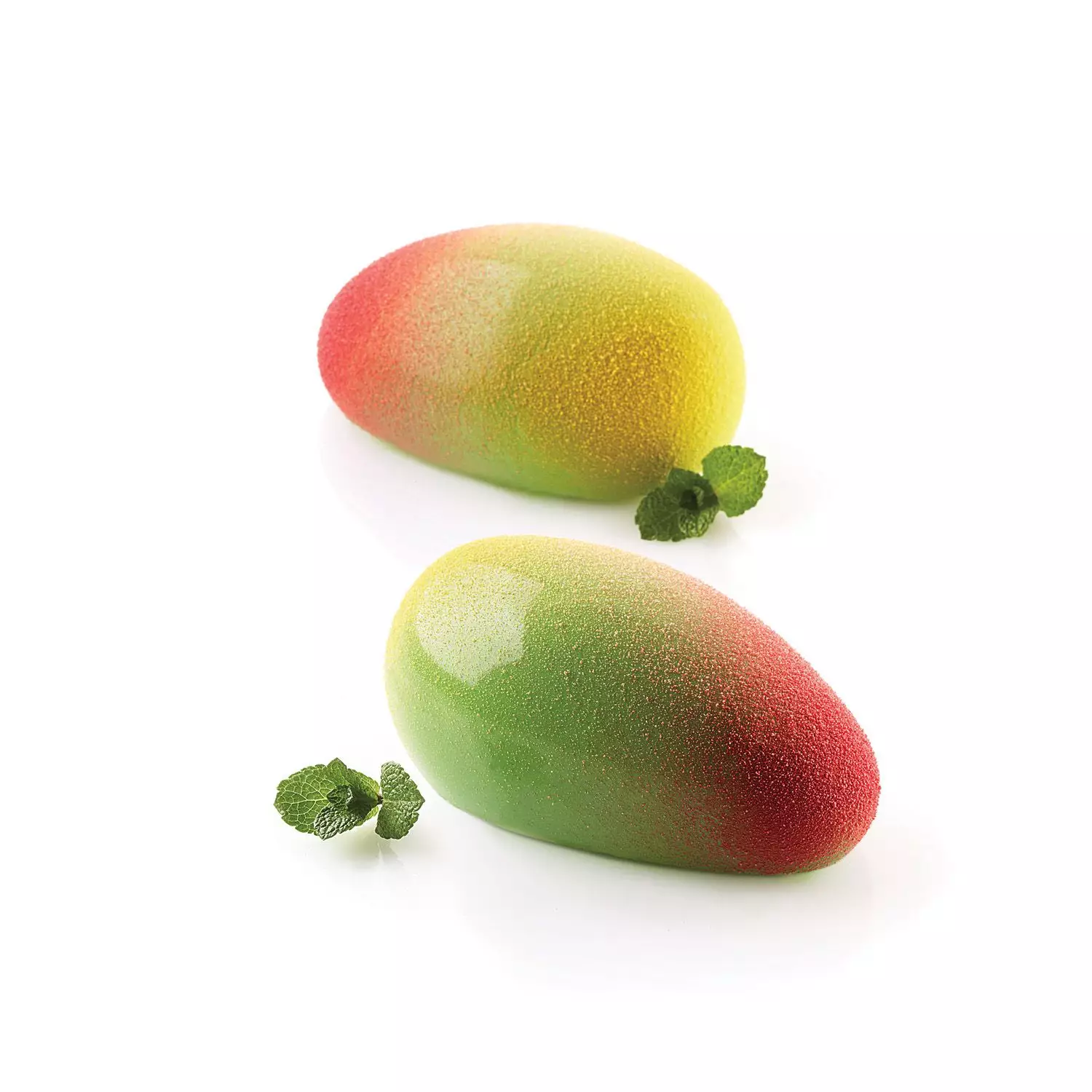 Forme Silicon - Forma Silicon 6 Cavitati Mango + Decupator, 9.3 x 5.7 x H4.2cm, 130ml, Silikomart