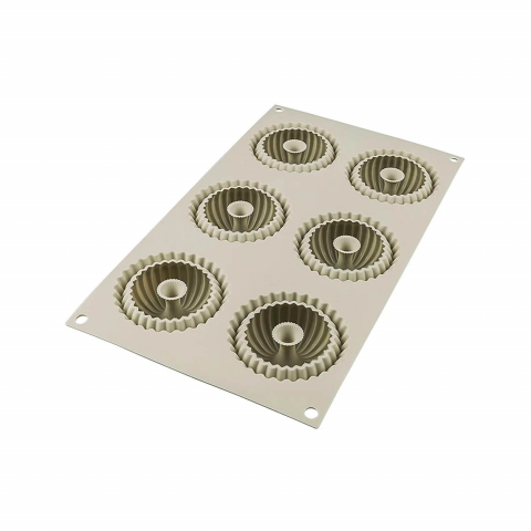 Forma Silicon 6 Cavitati (Mini Raggio), D6.7 x H3.3cm, 85ml, Silikomart [1]