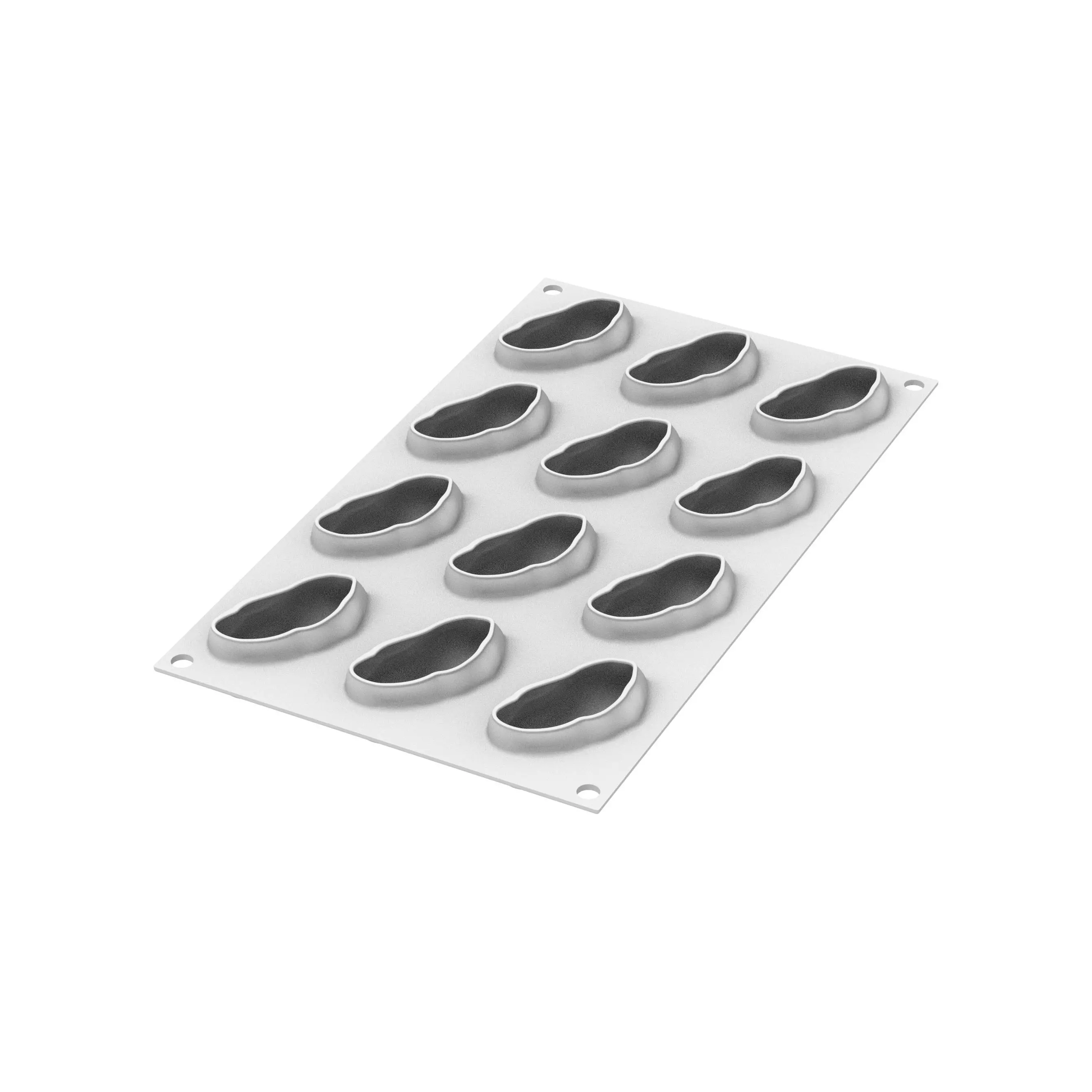 Forma Silicon Fistic 15 Cavitati + Decupator, 6.2 x 3.5 x H2.5cm, 30ml, Silikomart [2]