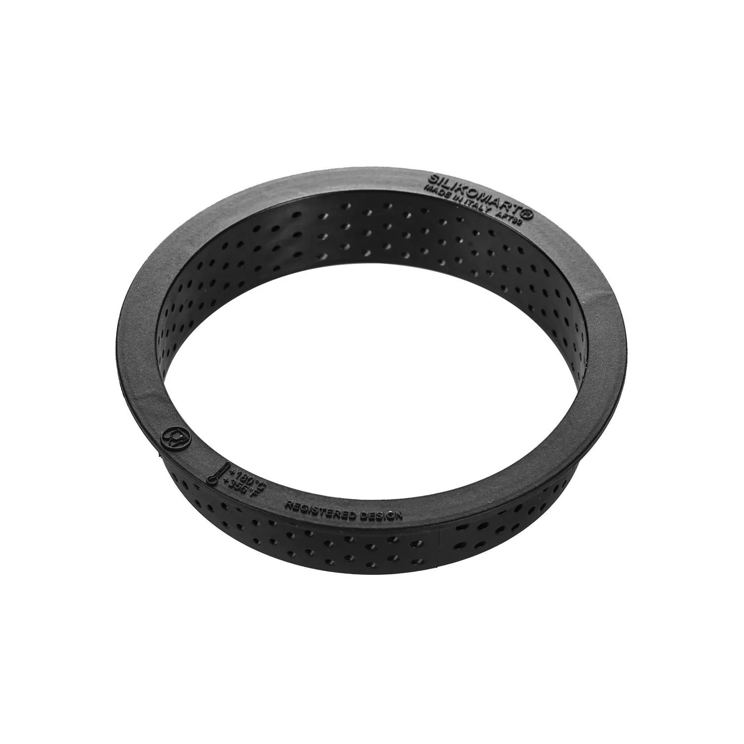Set Forma Silicon Tarte Ring 8 Cavitati, D7 x H2cm + 8 Rame Microforate, Silikomart [4]