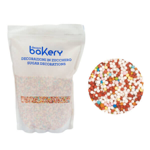 Perle, Bilute si Sprinkles - Perle Zahar ColorMix D1.5mm, 1Kg, Decora
