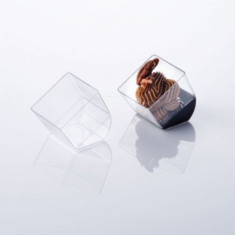 Pahare Desert Cubo 58ml, 5 x 5 x H5.5cm, Set 100 Buc, Martellato