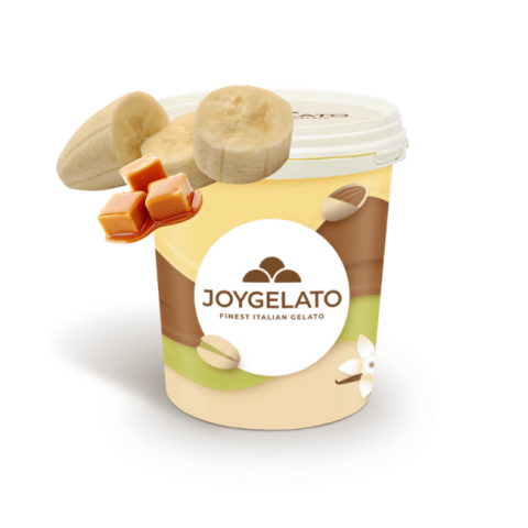 Pasta de Fructe - Pasta de Banane si Toffee Aromatizanta Joypaste Banoffee Joygelato - 1.2Kg