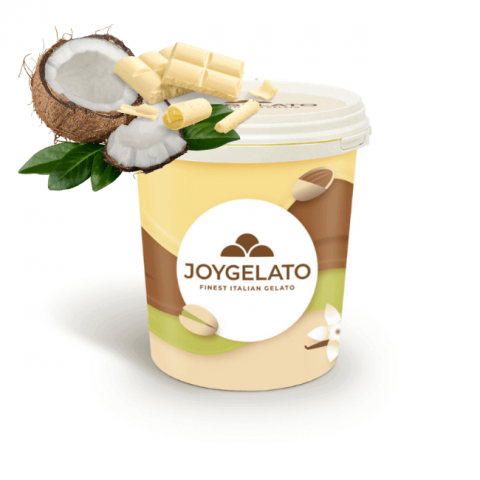 Paste Inghetata cu Lapte - Pasta de Cocos si Ciocolata Alba Aromatizanta Joypaste Donatello Joygelato - 3Kg