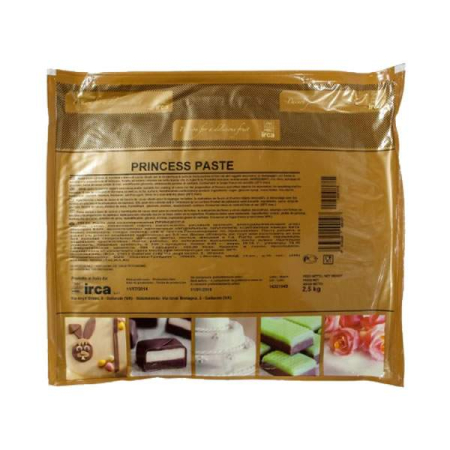 Icing / Pasta Modelatoare - Pasta de Zahar Alba pentru Acoperire, Decoruri si Flori Princess Paste Irca - 2.5Kg