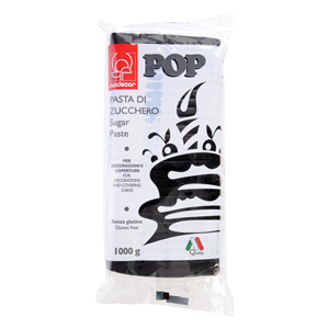 Icing Pop Modecor - Pasta de Zahar Neagra Pop Modecor - 1Kg