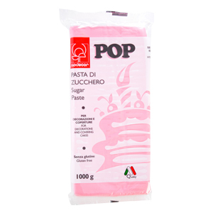 Icing Pop Modecor - Pasta de Zahar Roz Pop Modecor - 1Kg