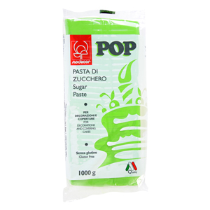 Icing Pop Modecor - Pasta de Zahar Verde Pop Modecor - 1Kg
