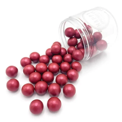 Perle din Ciocolata - Perle Ciocolata Bordeaux Choco XXL D18mm, 130g, Happy Sprinkles