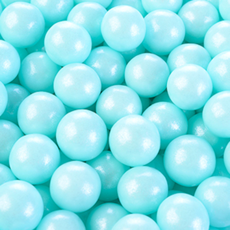 Perle, Bilute si Sprinkles - Perle Zahar Albastru Perlat D9mm, 1Kg, Modecor