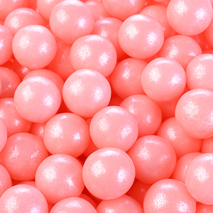 Perle, Bilute si Sprinkles - Perle Zahar Roz Perlat D9mm, 1Kg, Modecor