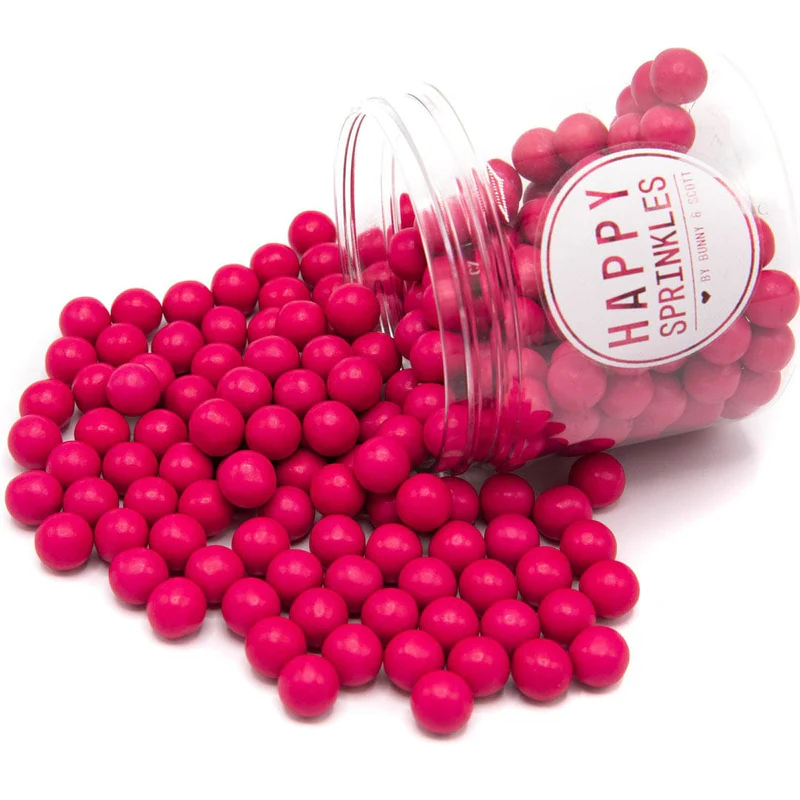 Perle Ciocolata Hot Pink D9mm, 450g, Happy Sprinkles [1]