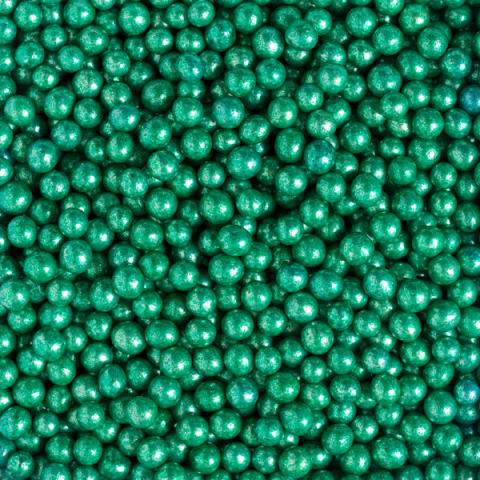 Perle Zahar Verde Metalizat D5mm, 1Kg, Decora [1]