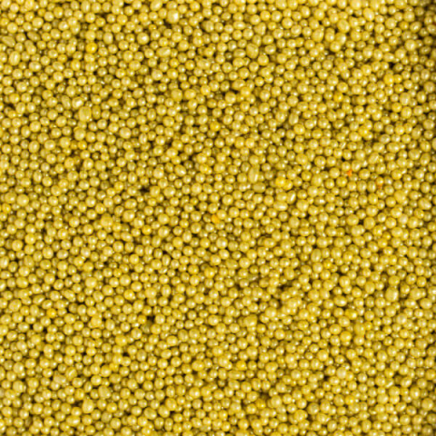 Perle Zahar Auriu Metalizat D2mm, 1Kg, Decora [1]