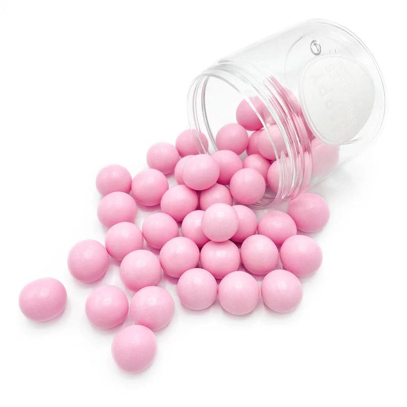 Perle, Bilute si Sprinkles - Perle Ciocolata Roz XXL D18mm, 500g, Happy Sprinkles