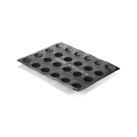 Forma Silicon Microforat Tarte 24 Cavitati (Airplus 15), D4 x H1.6cm, 40 x 30cm, Set 2 Buc, Silikomart [3]
