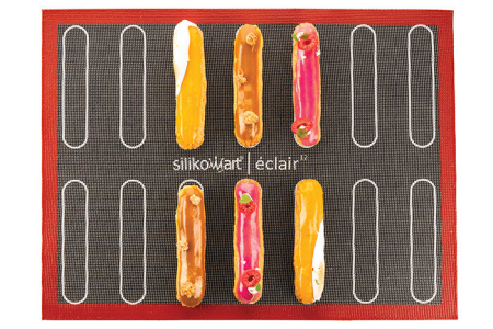 Covoras Silicon Microforat Coacere Ecler/Choux 2 Fete (Air Mat Eclair/Choux), D3-D5cm, 12 x 2.5cm, 40 x 30cm, Silikomart [2]