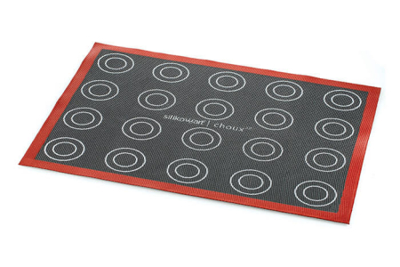 Covoras Silicon Microforat Coacere Ecler/Choux 2 Fete (Air Mat Eclair/Choux), D3-D5cm, 12 x 2.5cm, 40 x 30cm, Silikomart [1]