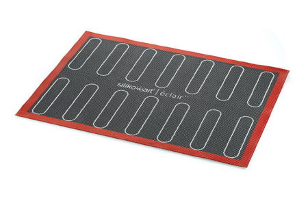 Covoras Silicon Microforat Coacere Ecler/Choux 2 Fete (Air Mat Eclair/Choux), D3-D5cm, 12 x 2.5cm, 40 x 30cm, Silikomart [3]