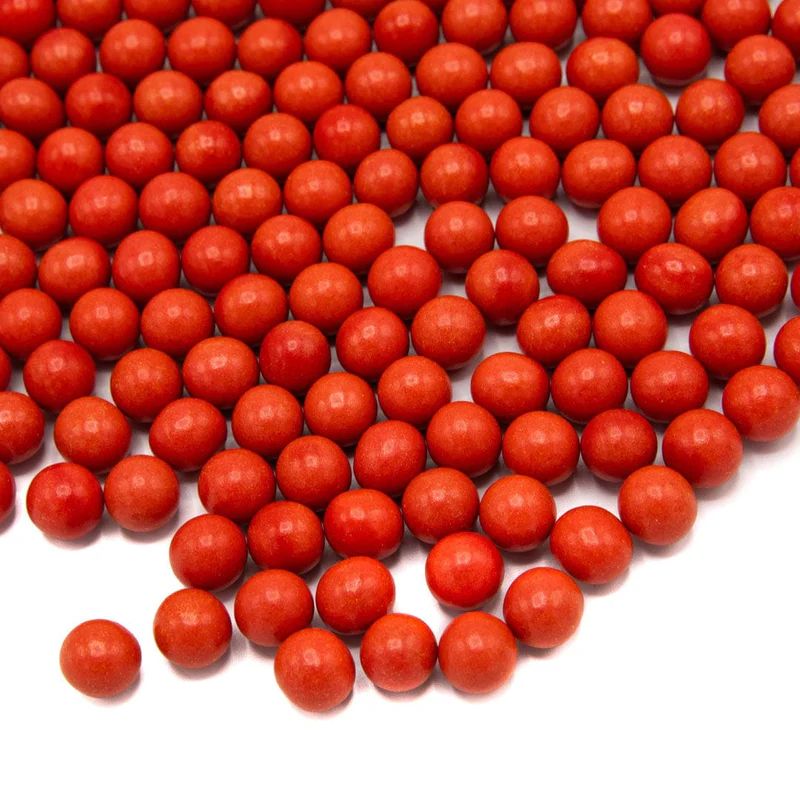 Perle din Ciocolata - Perle Ciocolata Rosii M D9mm, 450g, Happy Sprinkles