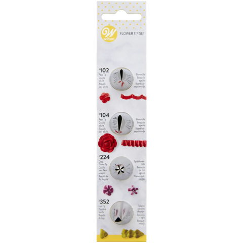 Duiuri si Sprituri Decorare - Set 4 duiuri Floare N 224 - Petale 104/102