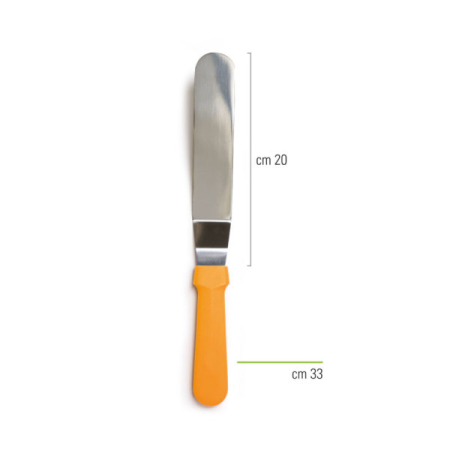 Spatule Inox - Spatula Nivelare Unghiulara Curbata din Inox 33cm, Lama 20 x 3.6cm, Decora