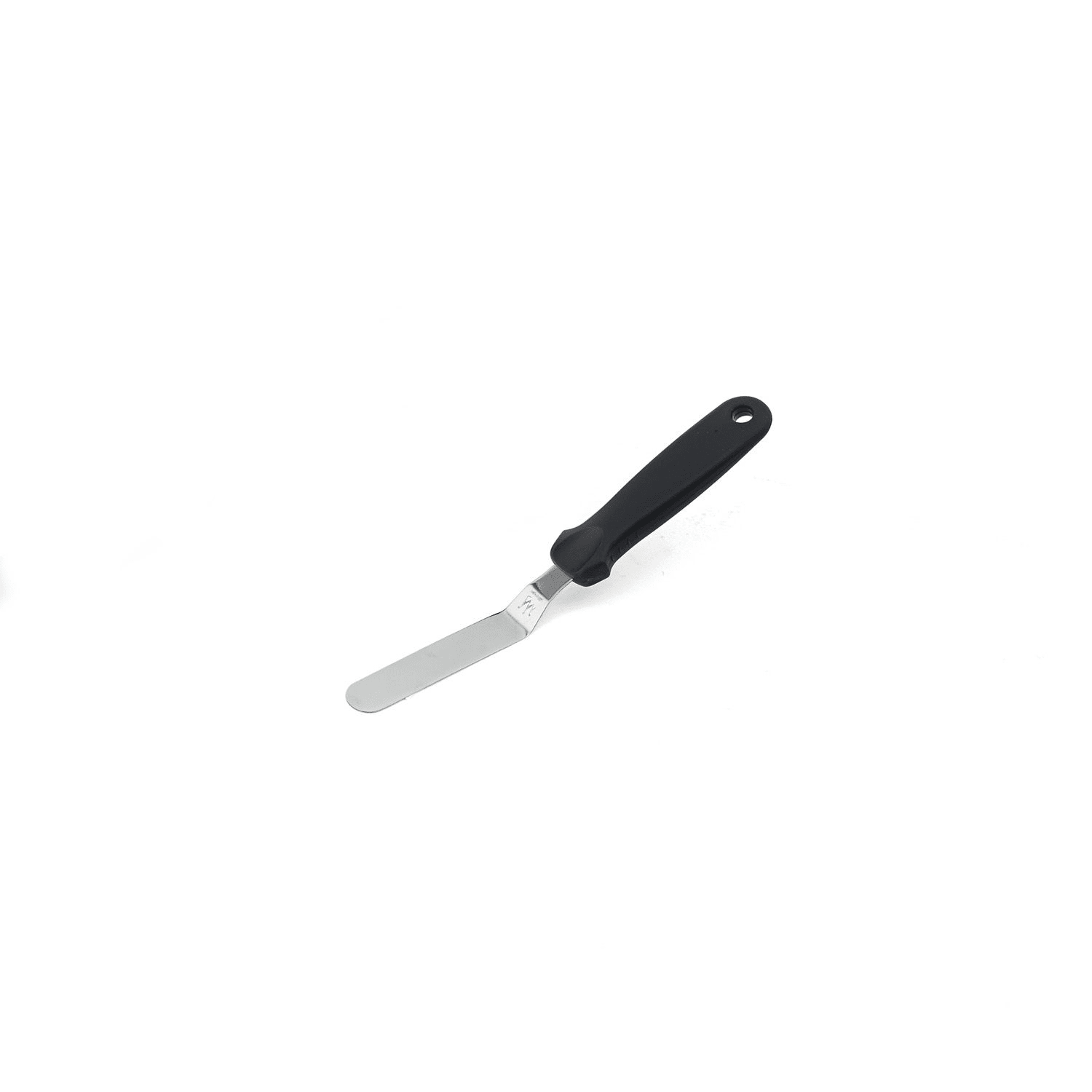 Spatule Inox - Spatula Nivelare Unghiulara Curbata din Inox 20cm, Lama 9 x 1.8cm, Silikomart
