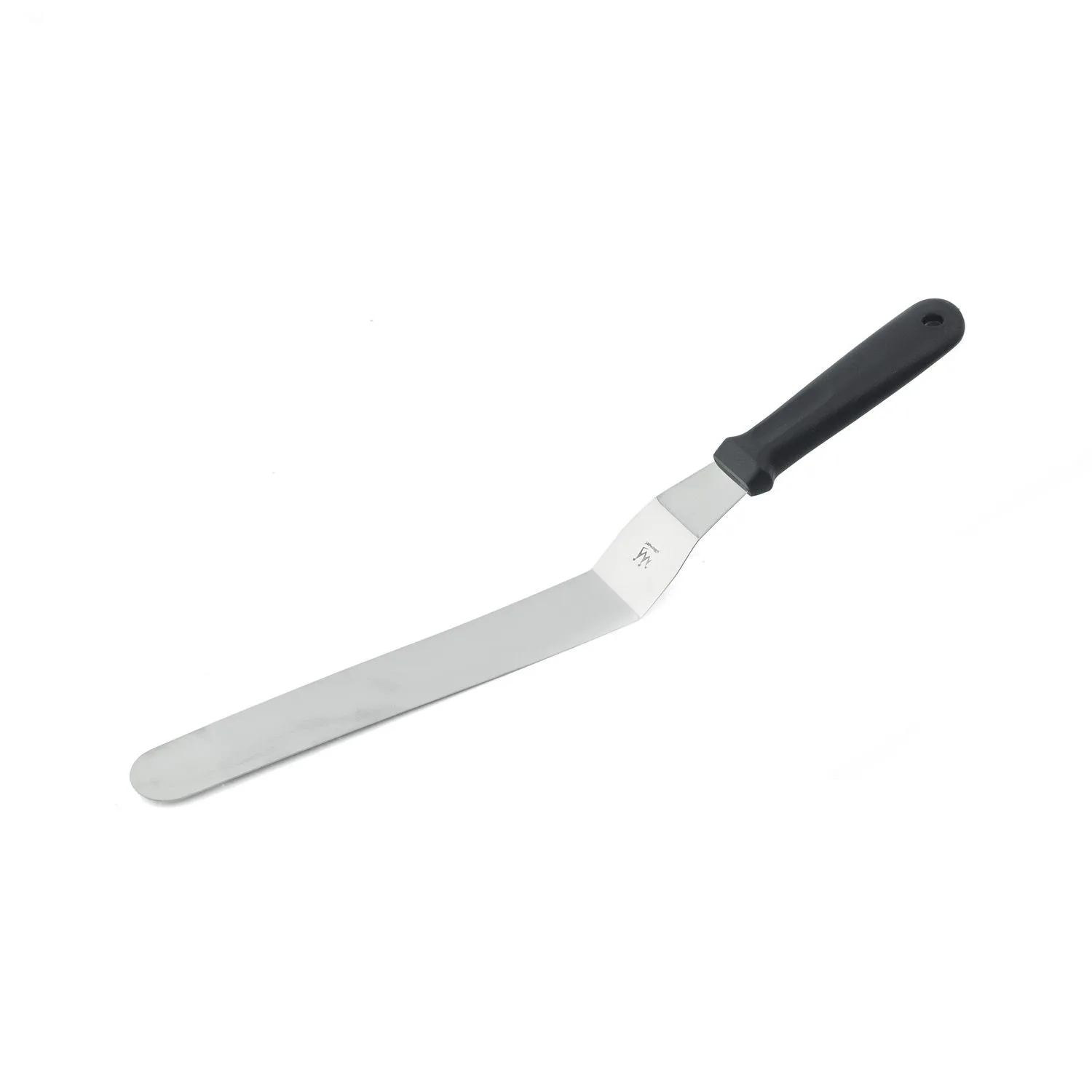 Spatule Inox - Spatula Nivelare Unghiulara Curbata din Inox 38cm, Lama 20 x 3.6cm, Silikomart