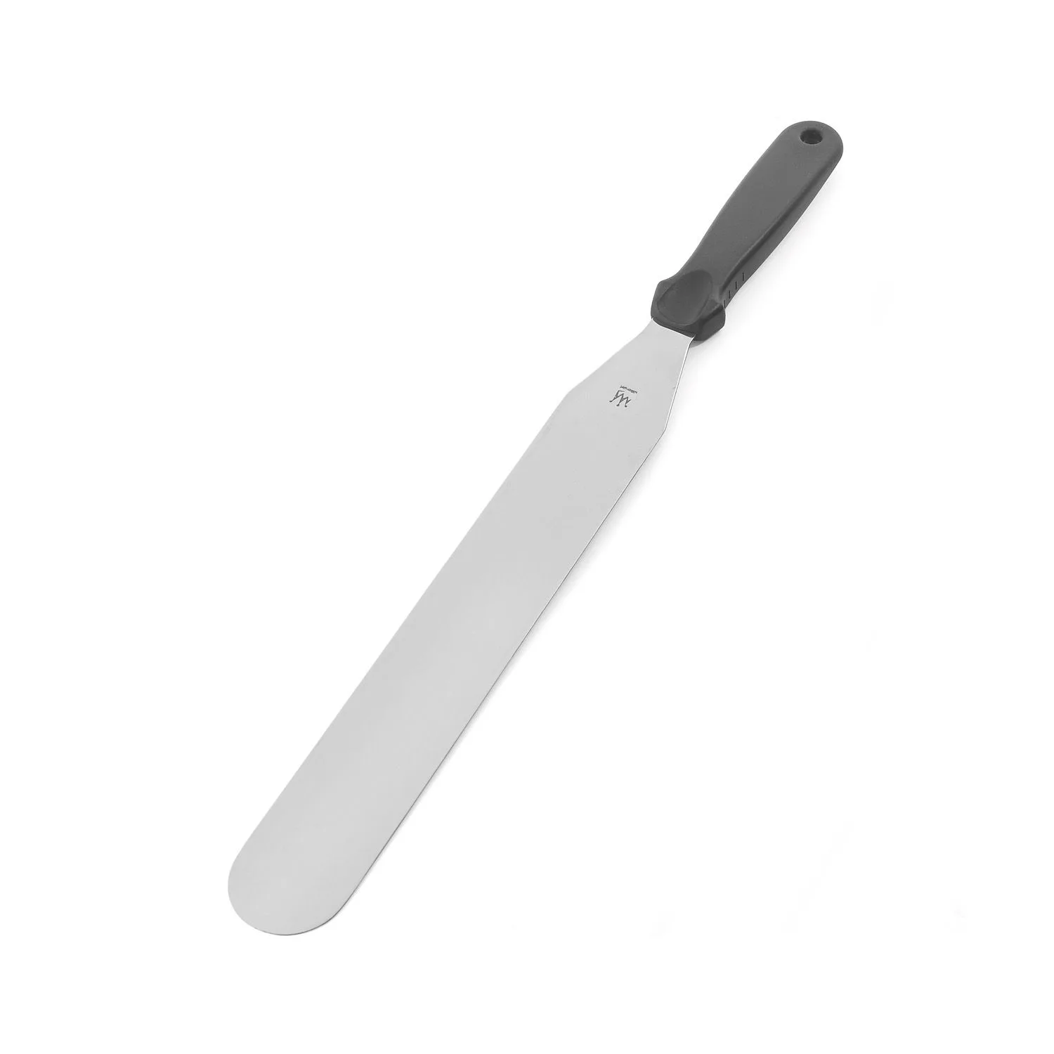 Spatule Inox - Spatula Nivelare Curbata din Inox 43cm, Lama 26 x 4.5cm, Silikomart