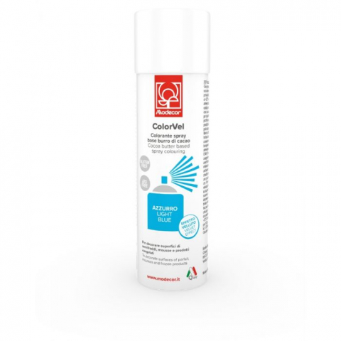 Colorant Alimentar Spray Velvet Albastru Deschis Pastelat Modecor - 250ml