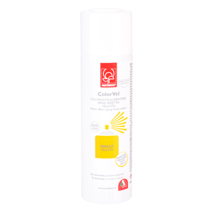 Coloranti pe baza de Unt de Cacao - Colorant Alimentar Spray Velvet Galben Pastelat Modecor - 250ml
