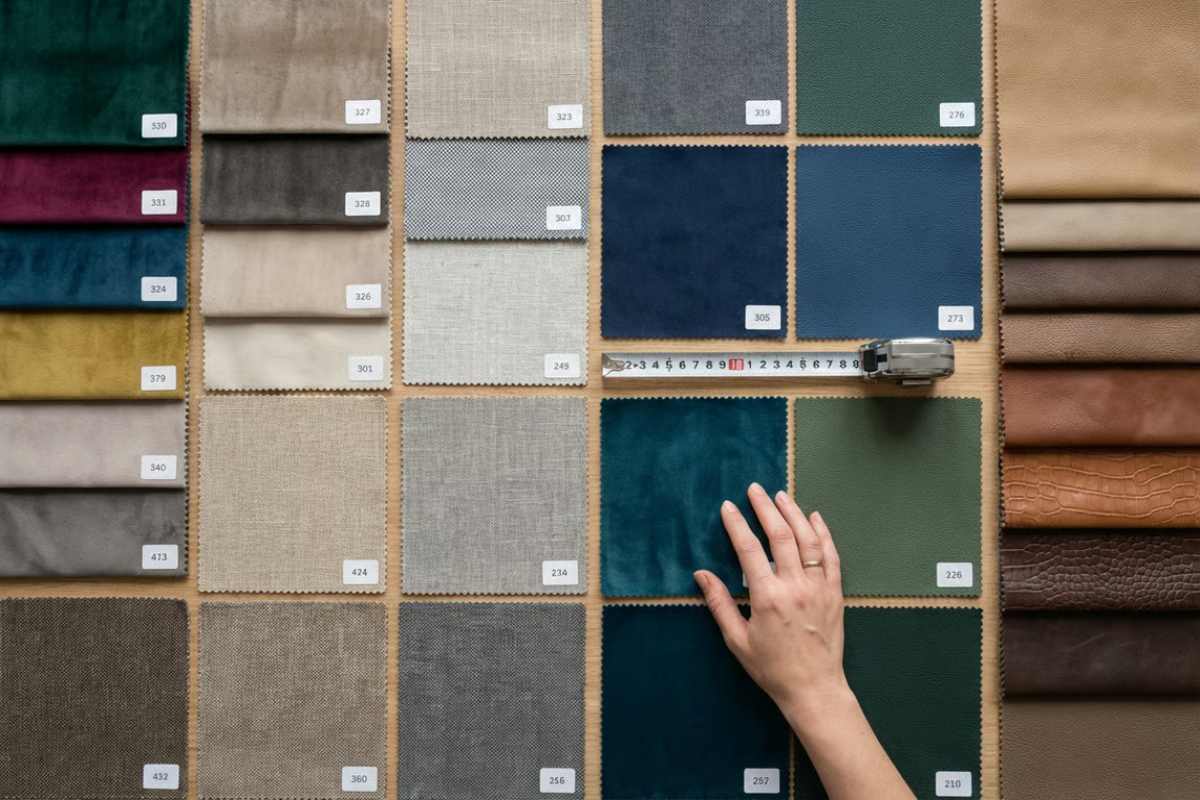 mostre de stofa, mostre de catifea, mostre de piele, ruleta