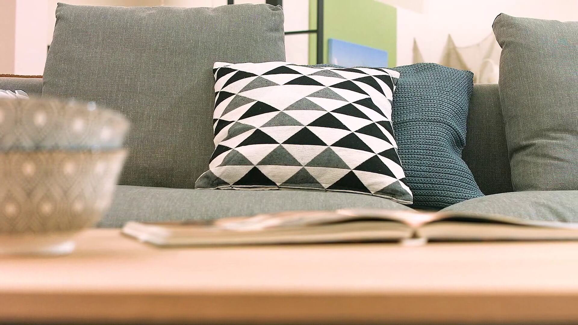 Vignetă living din showroom Cioata Târgu Mureș