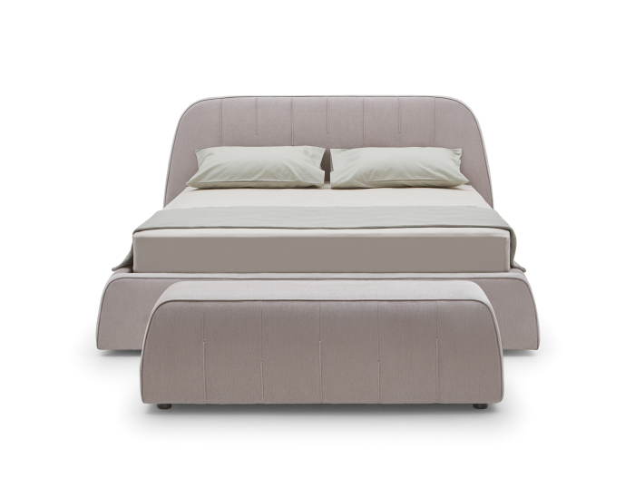 Bancheta dormitor Hanni 129cm, tapitata, personalizabila, picioare plastic 2cm, stil contemporan [5]