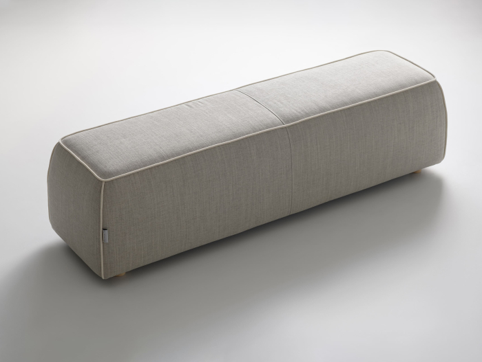 Bancheta dormitor Limura 60-160cm, tapitata, personalizabila, picioare lemn masiv 4cm, stil contemporan [5]