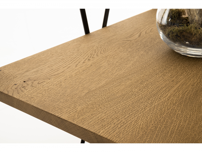 Biblioteca Atlas 70cm, modulara, lemn masiv de stejar si otel, multiple finisaje disponibile, stil minimalist [5]