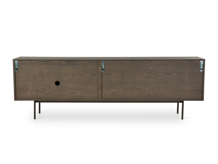 Bufet 2 usi 2 sertare Treviso 240cm, lemn de stejar, picioare metalice, feronerie cu amortizare, multiple finisaje disponibile, stil contemporan [31]